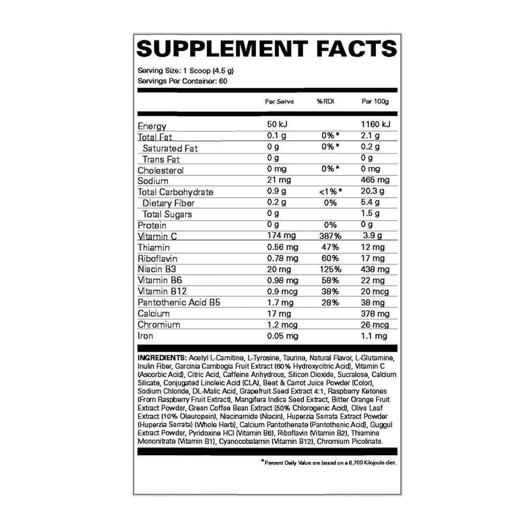 EHP LABS Oxy Shred Fat Burner Cosmic Blast 60 Servings